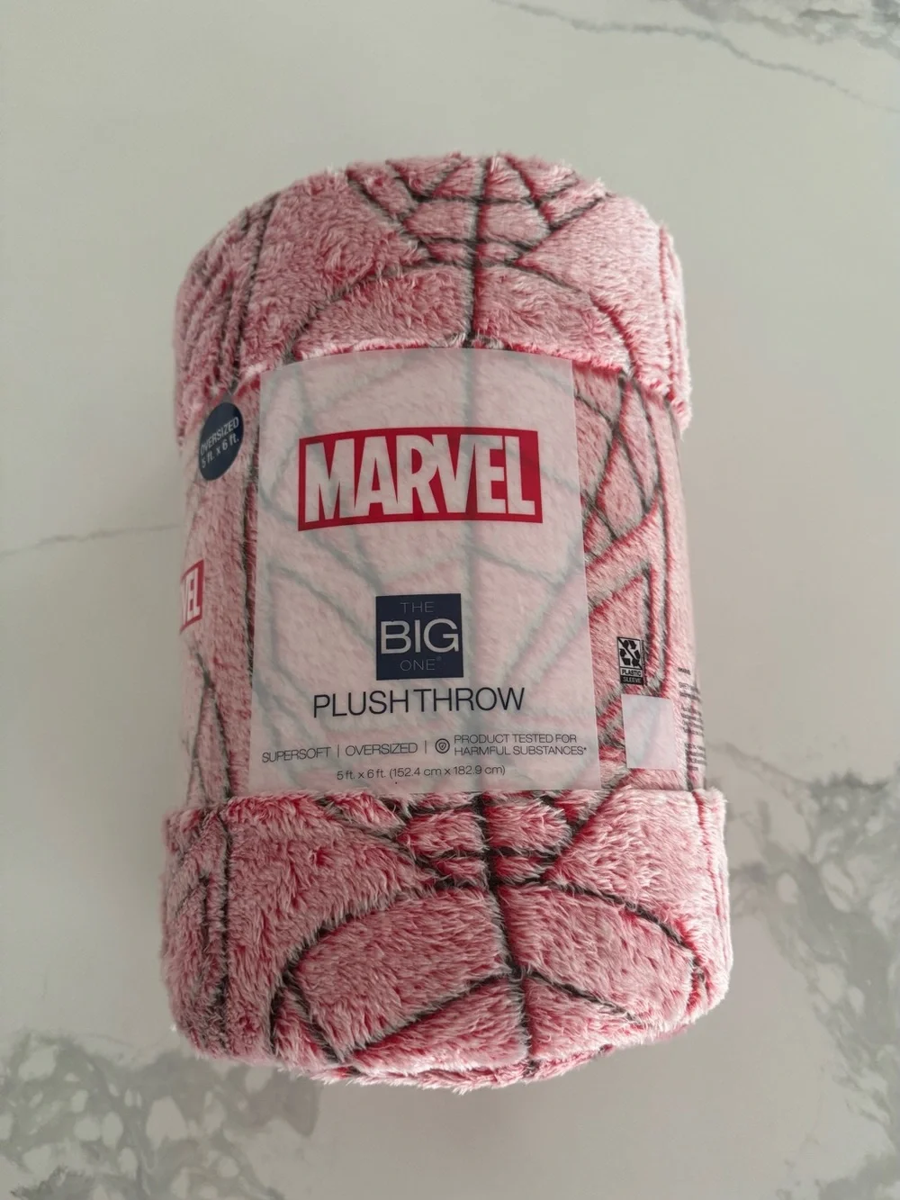 Marvel Spiderman Plush Blanket Spider-Man Throw NEW